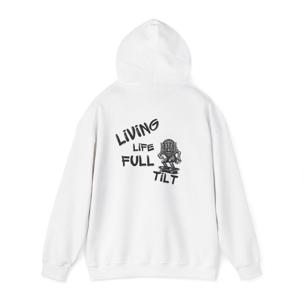 Unisex Hoodie - Living Life Full Tilt Skateboard Graphic Pullover