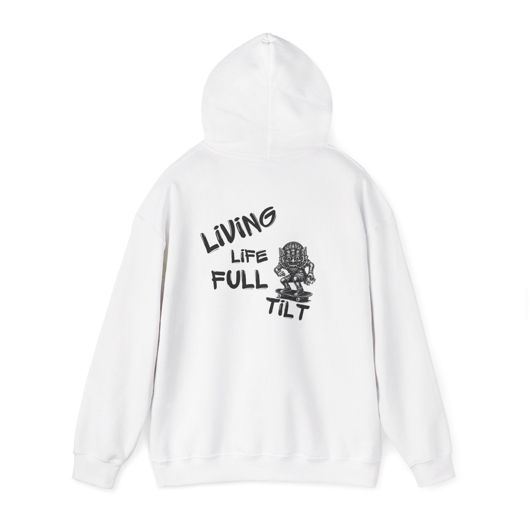 Unisex Hoodie - Living Life Full Tilt Skateboard Graphic Pullover