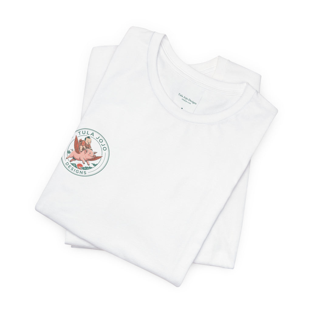 Unisex T Shirt Meditation  — “The Only Way Out Is In” Lotus Buddha