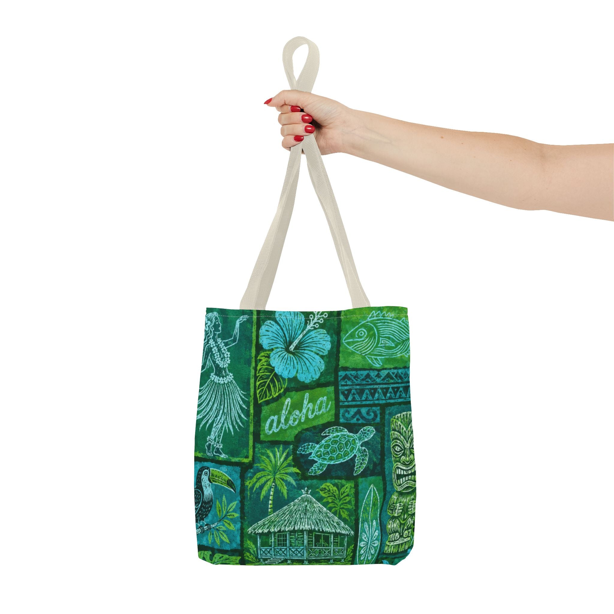 Tote Bag — Vintage Tropical Hawaiian Print