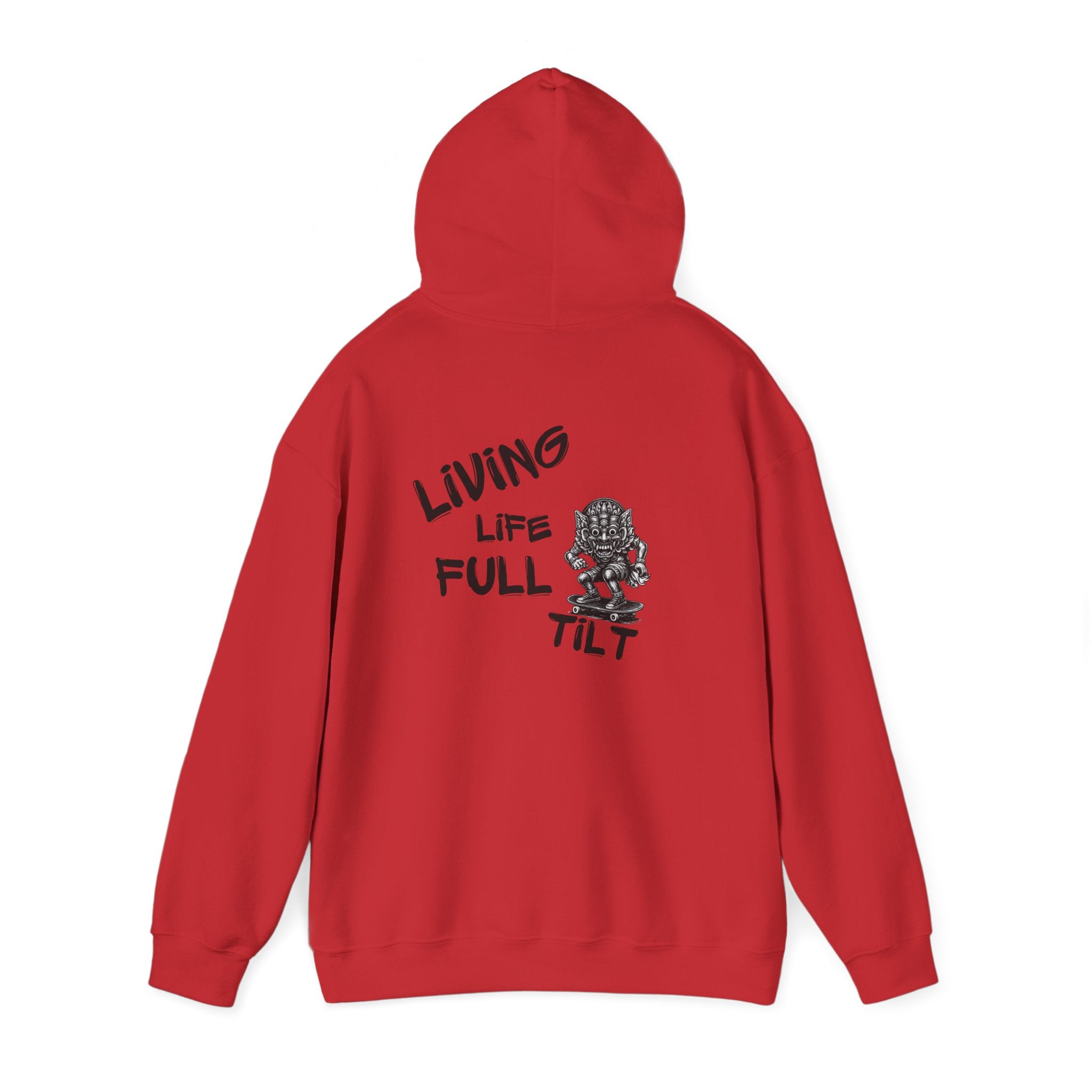 Unisex Hoodie - Living Life Full Tilt Skateboard Graphic Pullover