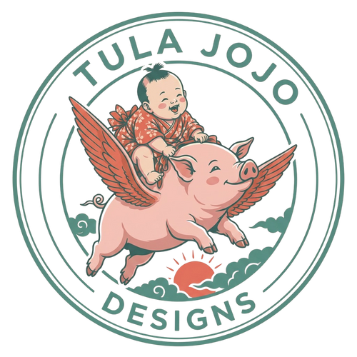 Backpack Cute Flying Pig Graphic  — Kid-Friendly Pink School Bag (Tula Jojo Designs)