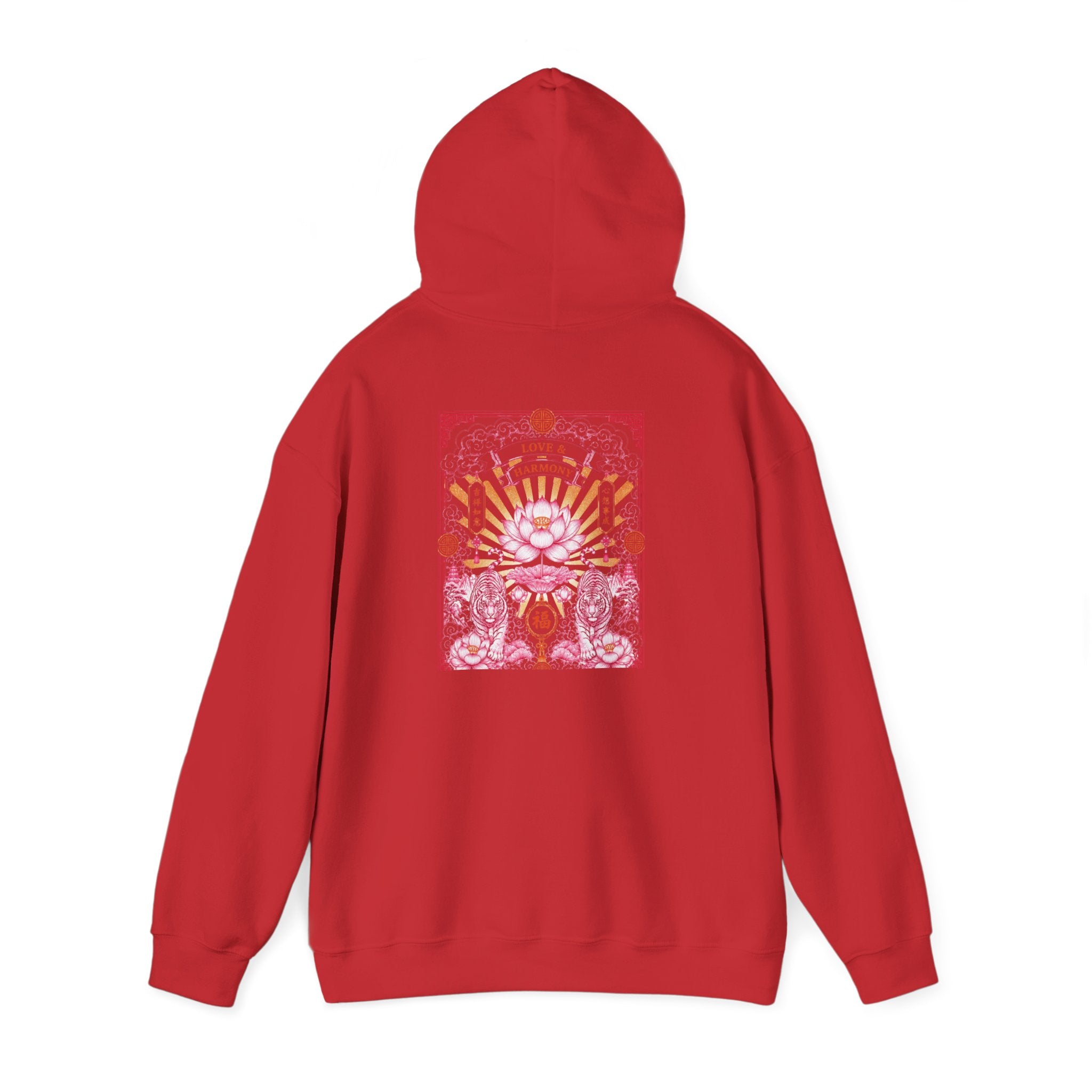 Psychedelic Cat Hoodie — Pink Cosmic Cat Art Sweatshirt
