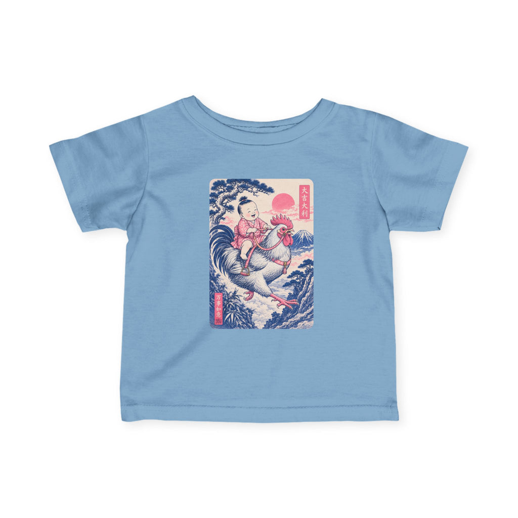 Infant Tee — Cute Baby Riding Rooster