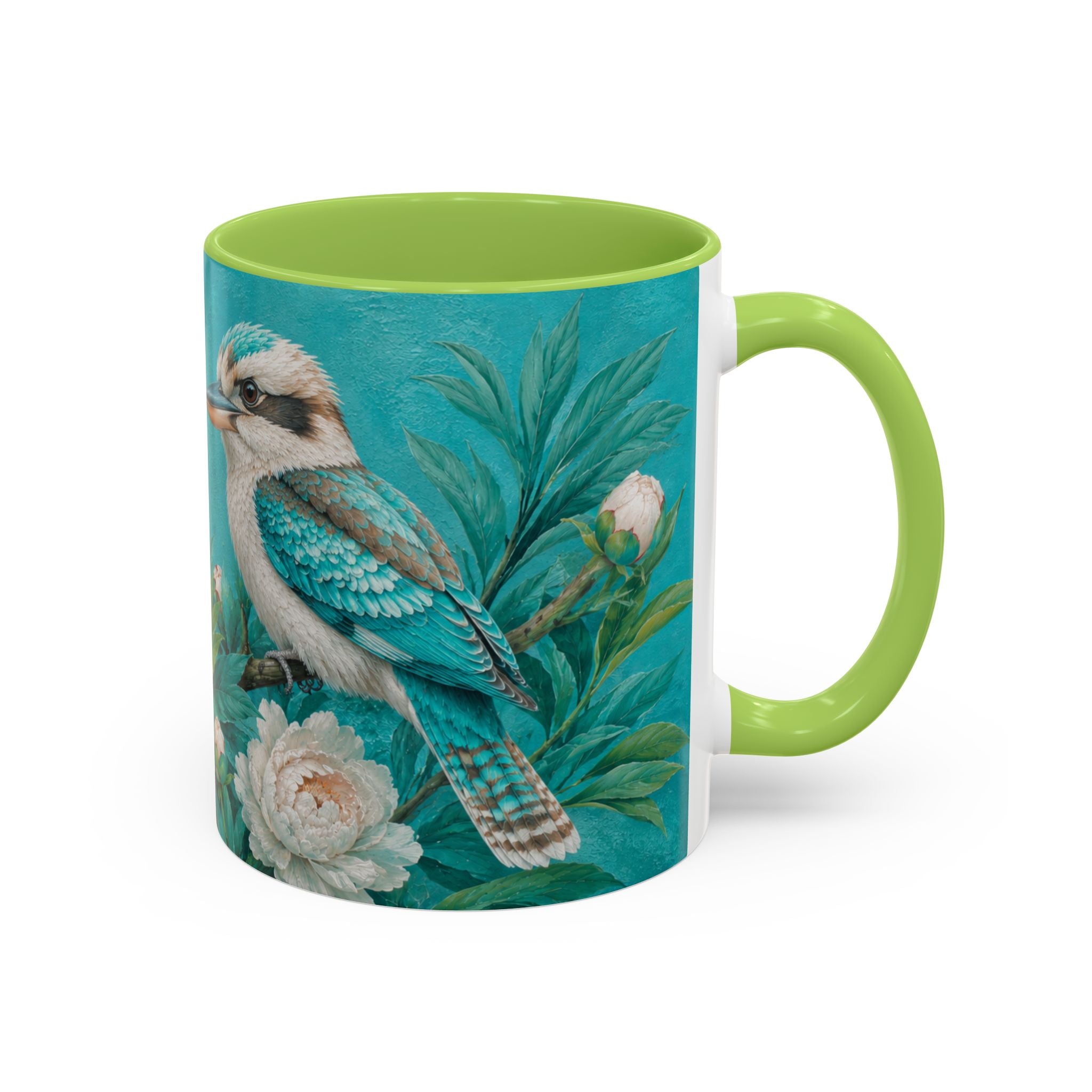 Coffee Mug   – Kookaburras in Turquoise Paradise Mug (11/15oz)