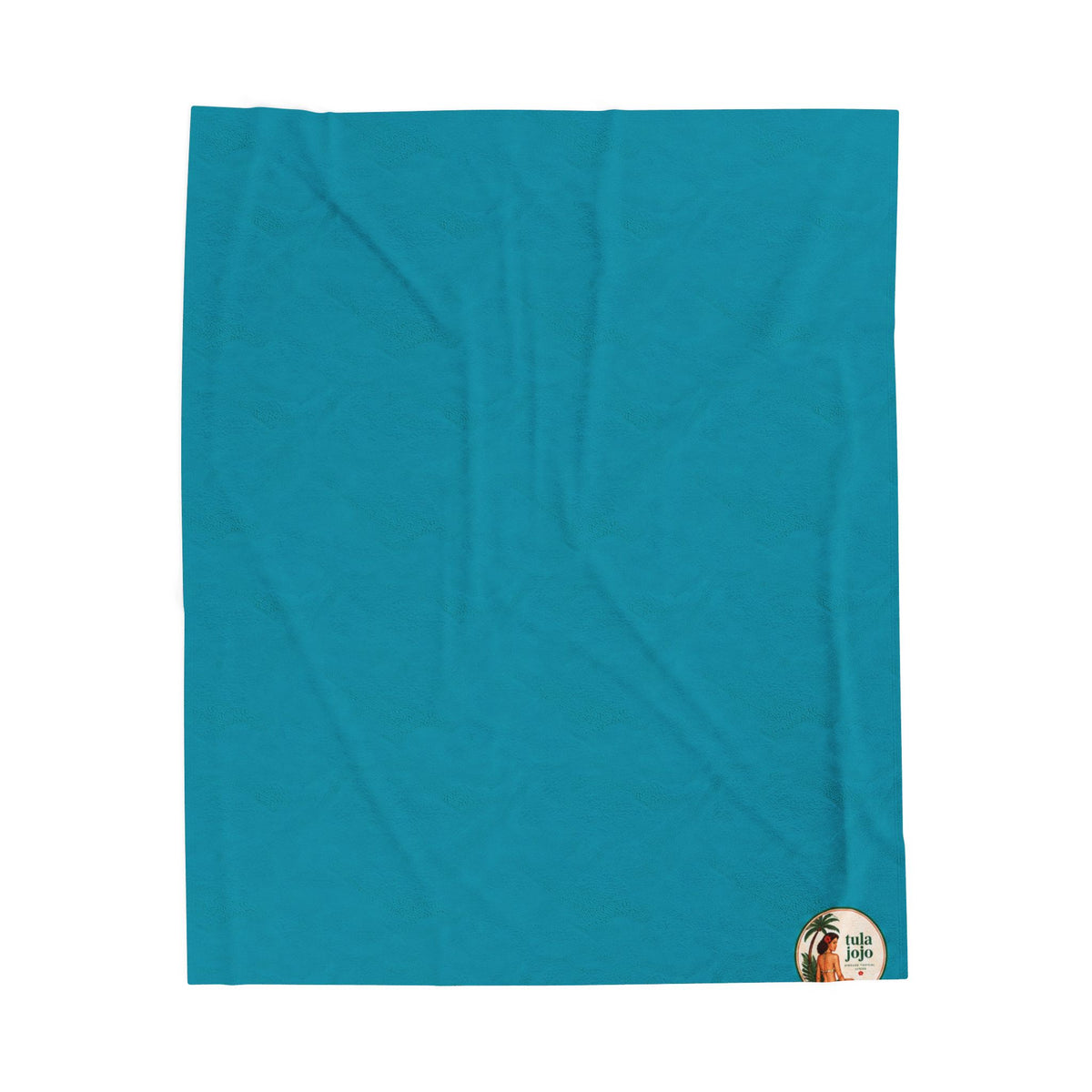 Velveteen Plush Turquoise Blanket