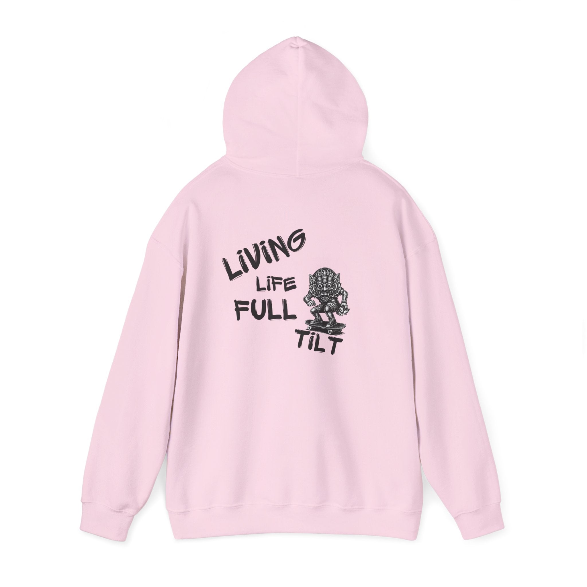 Unisex Hoodie - Living Life Full Tilt Skateboard Graphic Pullover