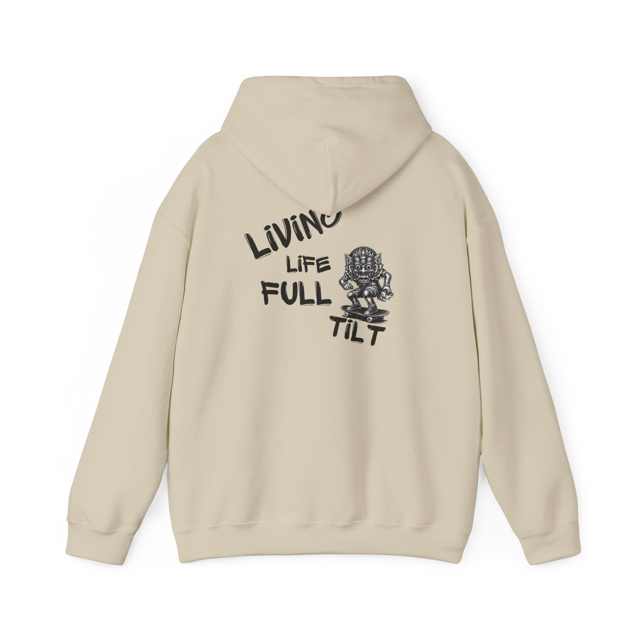 Unisex Hoodie - Living Life Full Tilt Skateboard Graphic Pullover