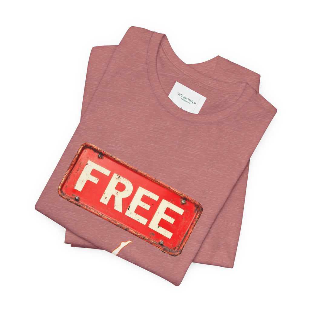 Unisex T‑Shirt Free Diving — Vintage Sign Graphic Tee