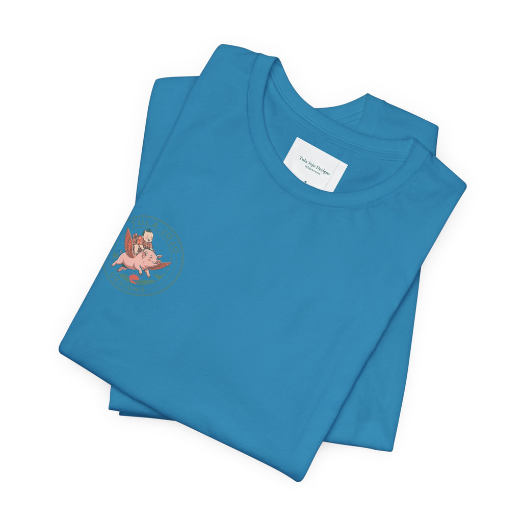 Unisex T Shirt Meditation  — “The Only Way Out Is In” Lotus Buddha