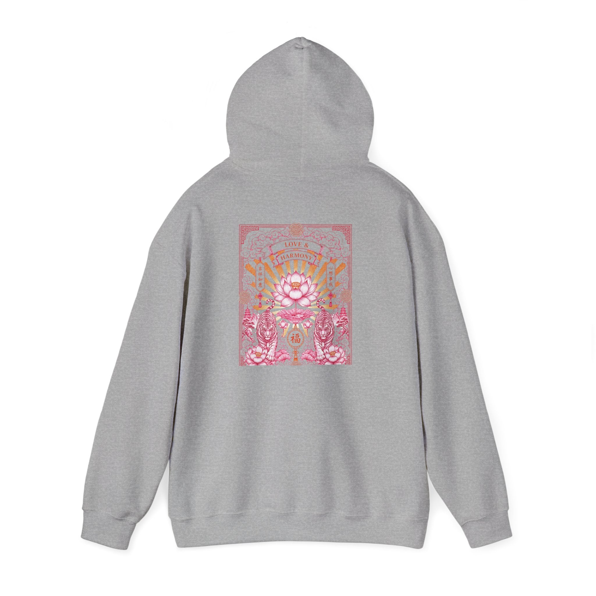 Psychedelic Cat Hoodie — Pink Cosmic Cat Art Sweatshirt