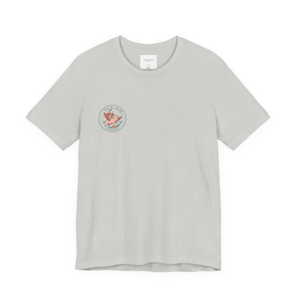 Unisex T Shirt Meditation  — “The Only Way Out Is In” Lotus Buddha