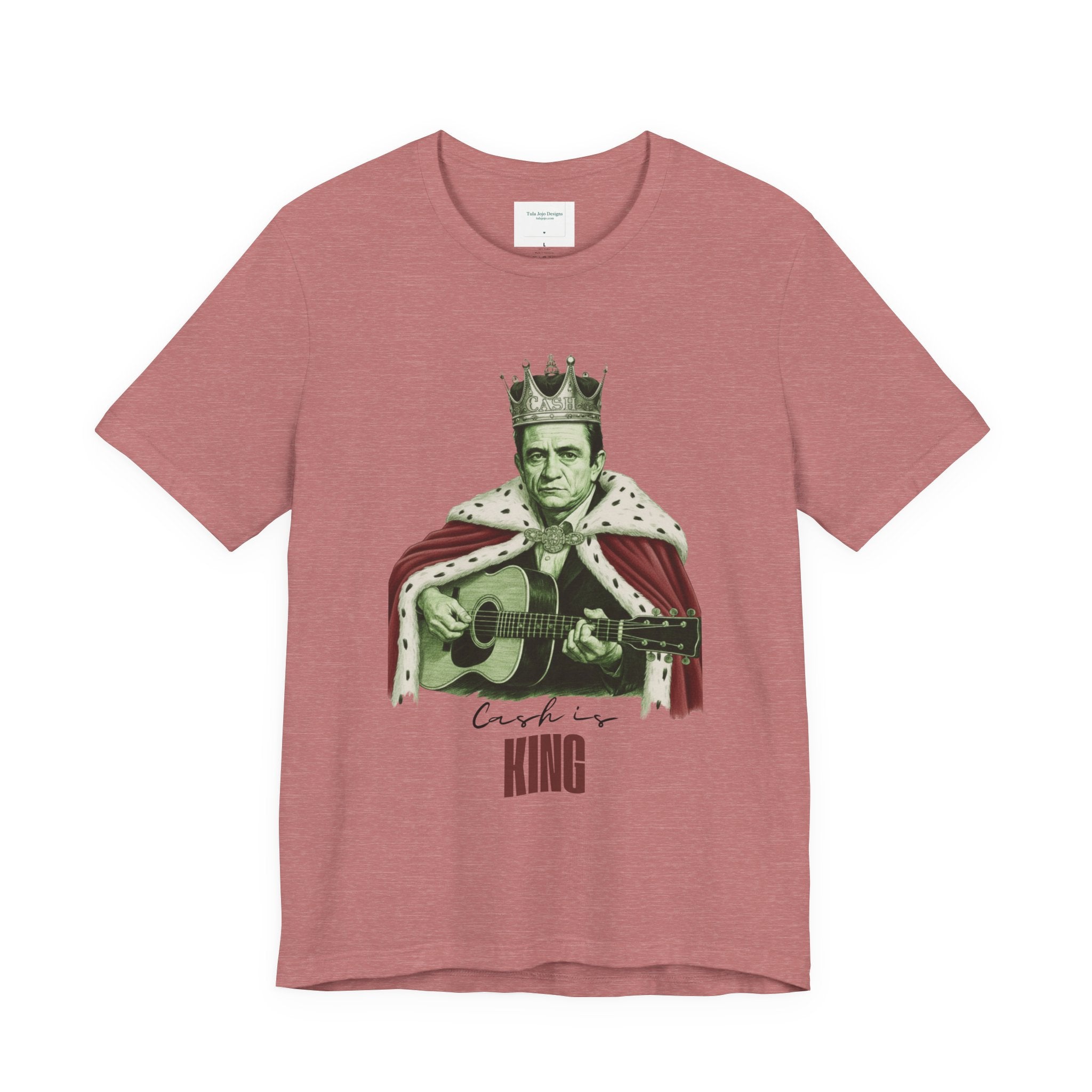 Unisex T Shirt Cash is King  — Vintage Guitar King Graphic Tee