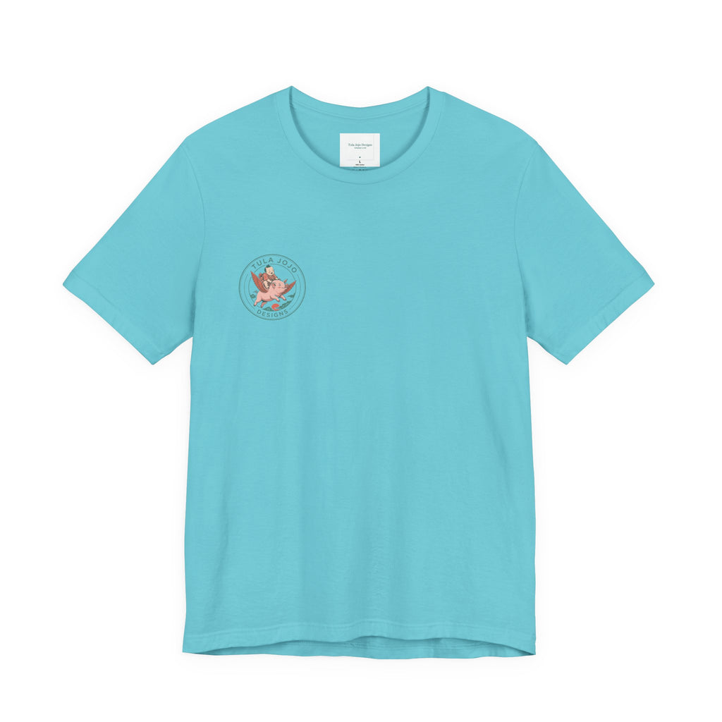 Unisex T Shirt Meditation  — “The Only Way Out Is In” Lotus Buddha