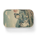 Bento Lunch Box - Unique Cute Ukiyo-e Inspired Toddler & Owl Design