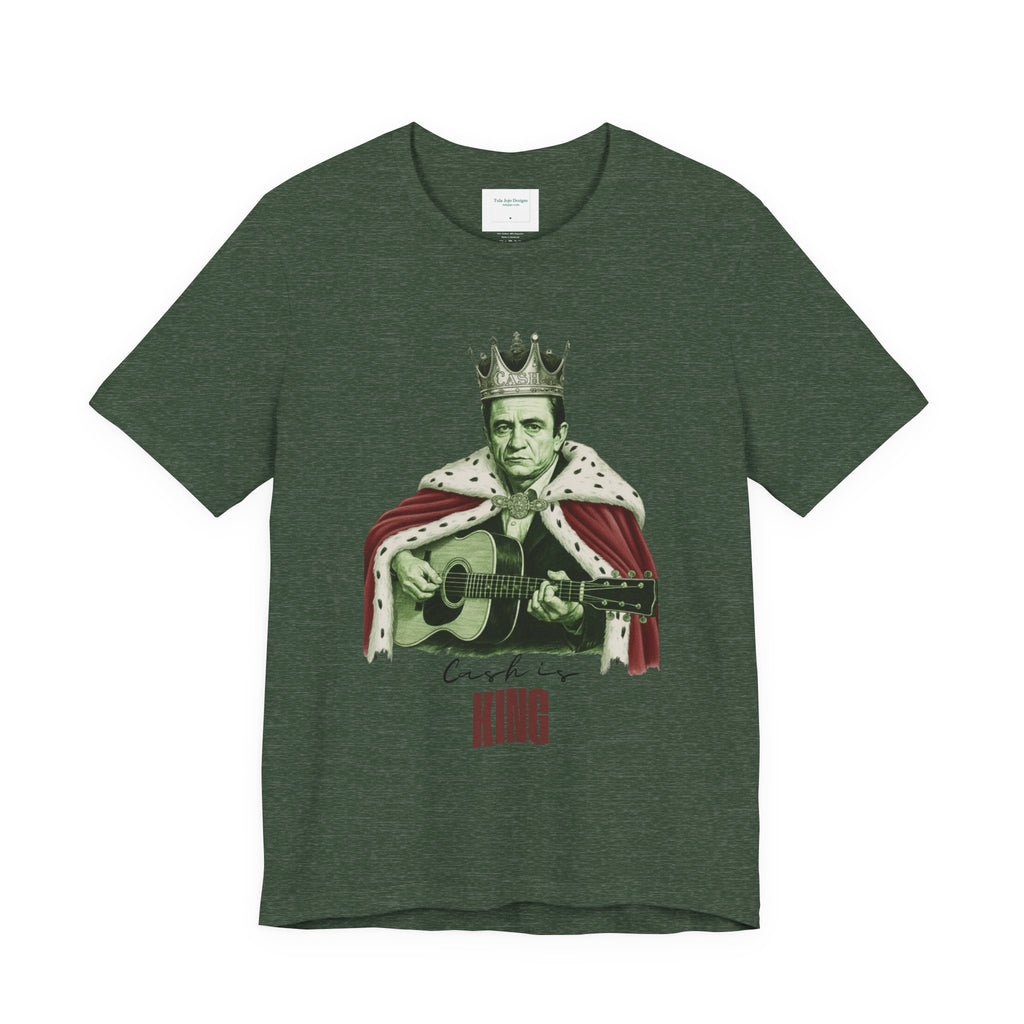 Unisex T Shirt Cash is King  — Vintage Guitar King Graphic Tee