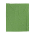 Velveteen Plush Blanket - Green Tropical