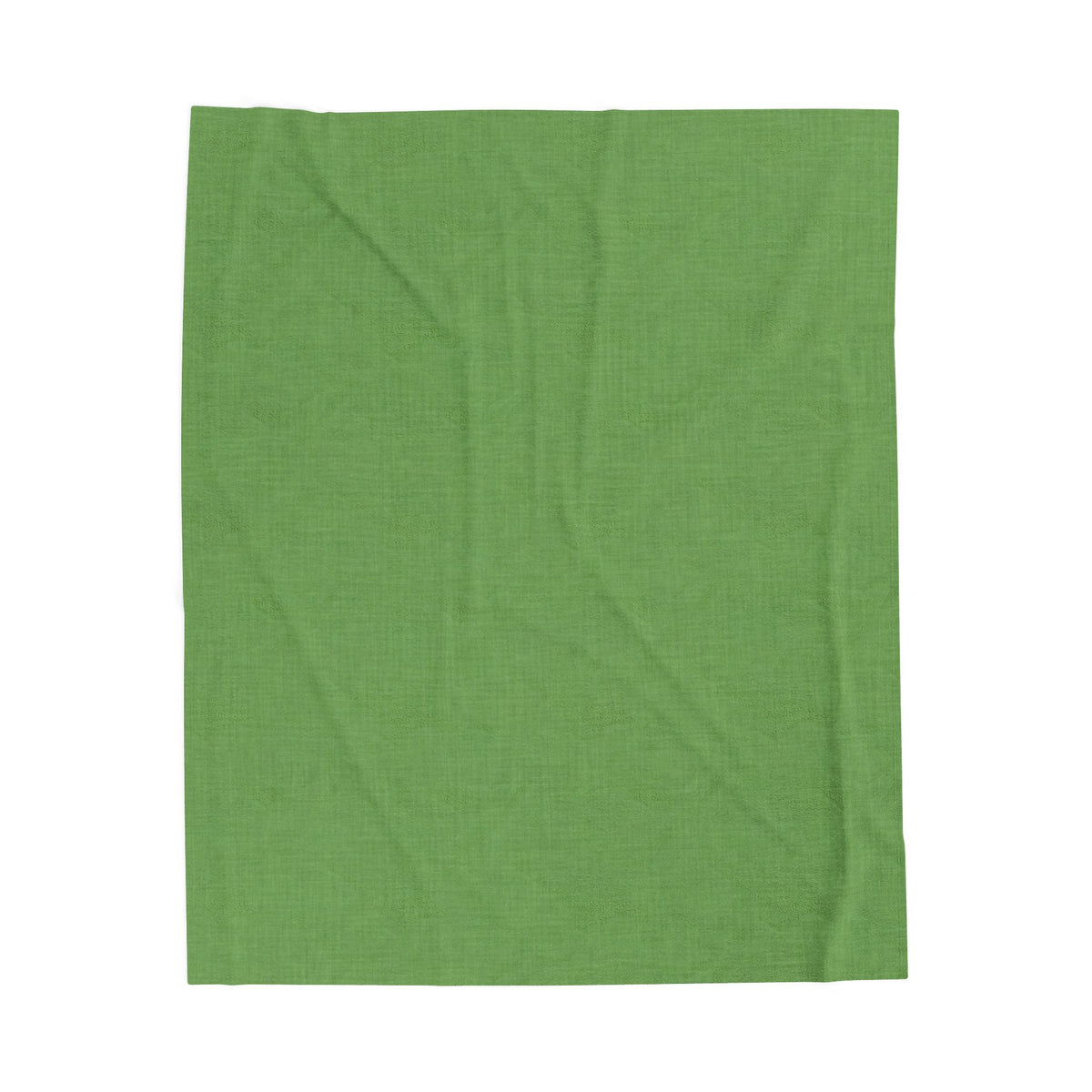 Velveteen Plush Blanket - Green Tropical