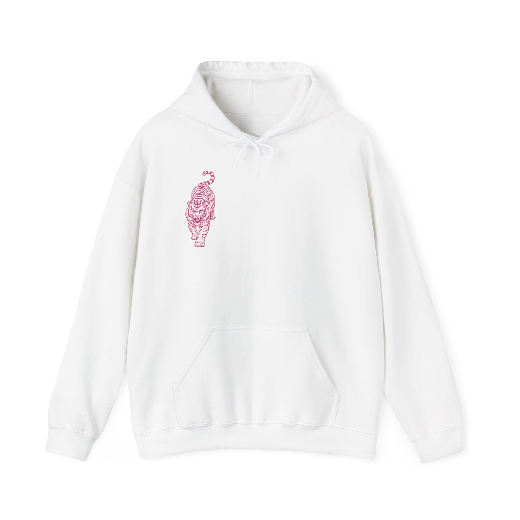 Psychedelic Pink Lotus Hoodie – Retro Floral Spiritual Graphic Sweatshirt