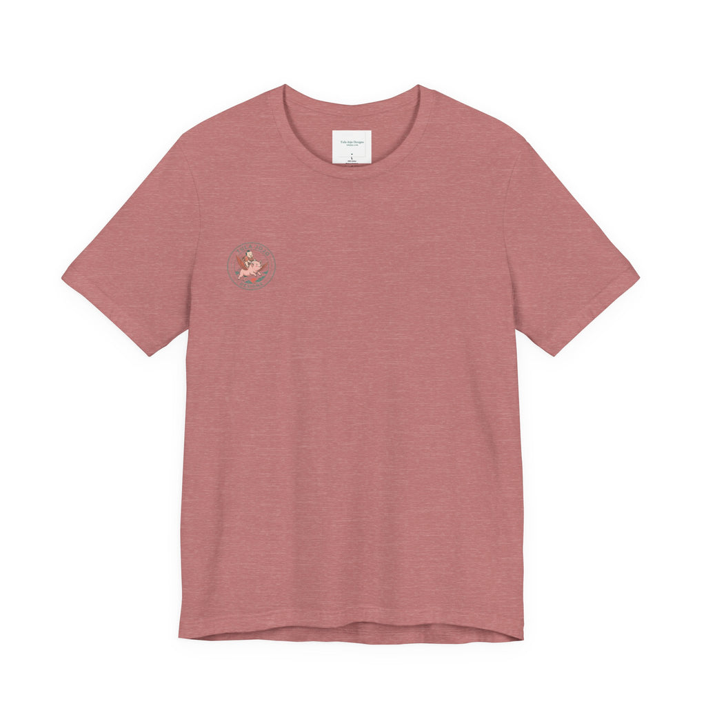 Unisex T Shirt Meditation  — “The Only Way Out Is In” Lotus Buddha