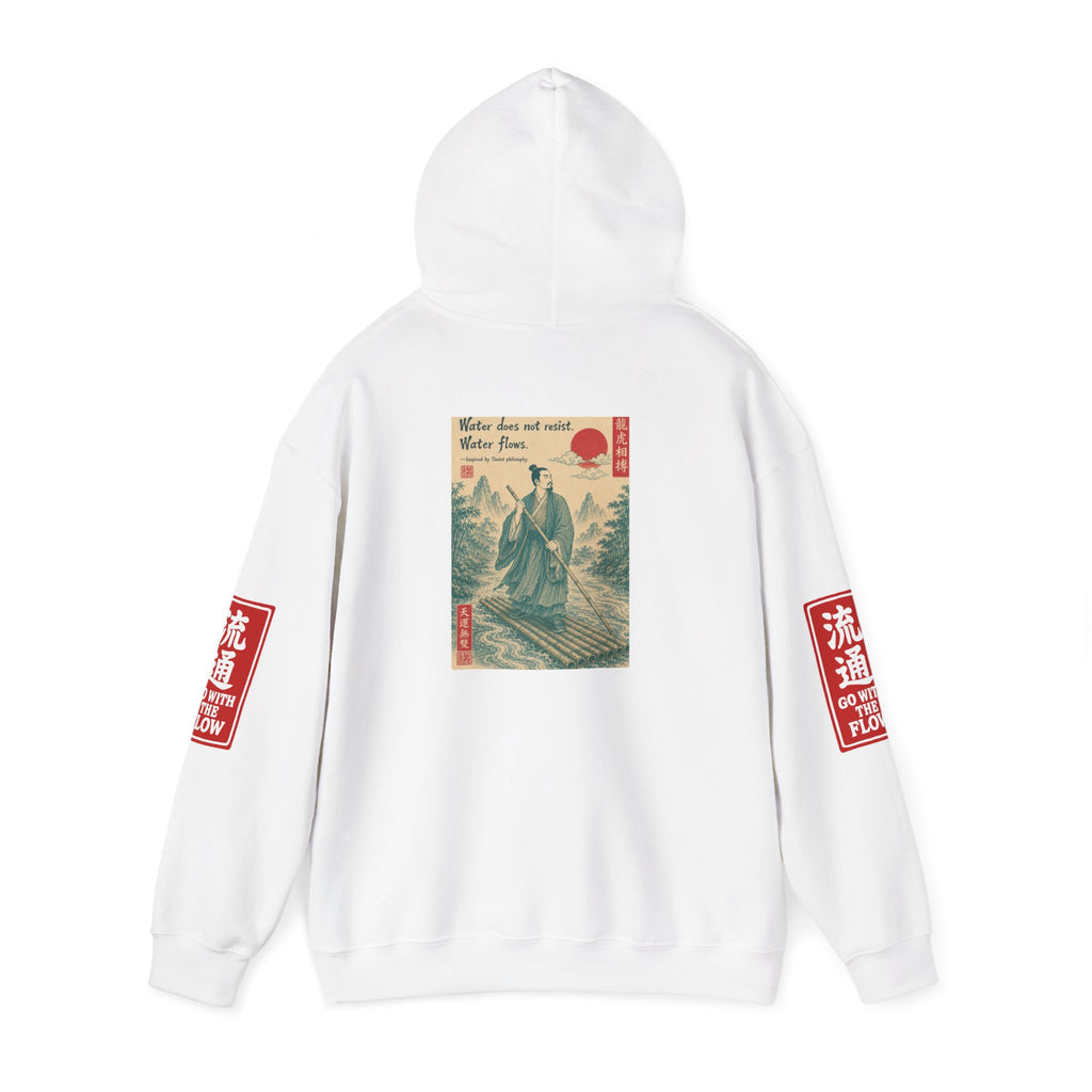Unisex Hoodie — Vintage Japanese Ukiyo-e Wave & Man Graphic Hooded Sweatshirt