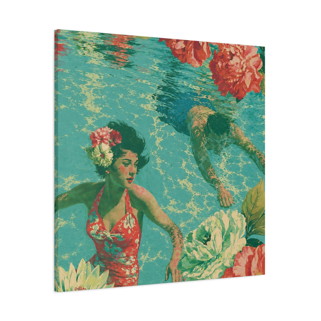 Vintage Lovers Underwater Canvas