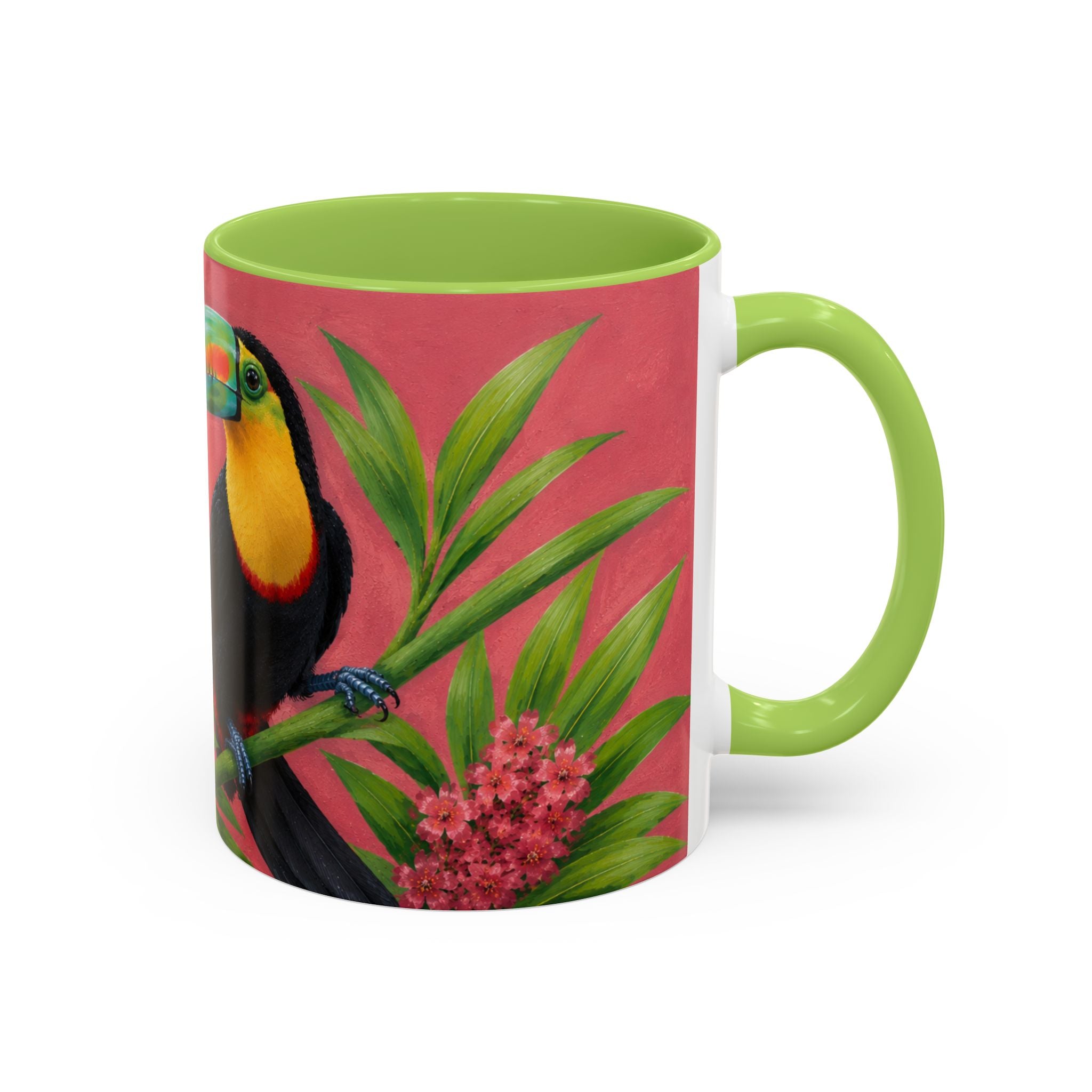 Coffee Mug   – Tropical Toucan in Dusky Bloom  Mug (11/15oz)