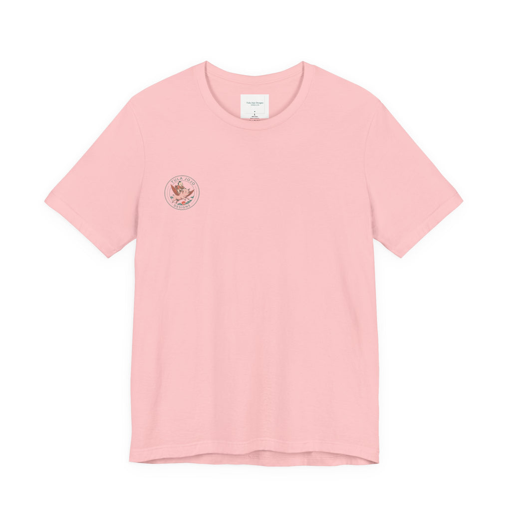 Unisex T Shirt Meditation  — “The Only Way Out Is In” Lotus Buddha