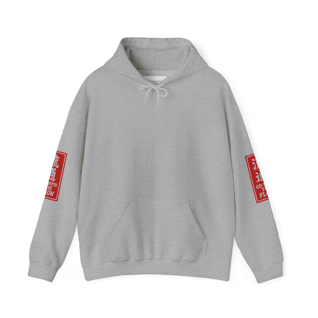 Unisex Hoodie — Vintage Japanese Ukiyo-e Wave & Man Graphic Hooded Sweatshirt
