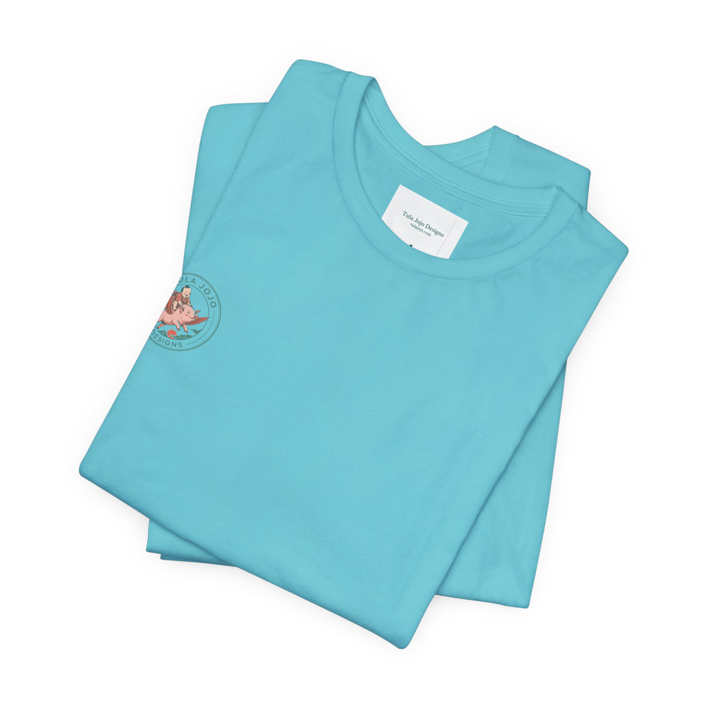 Unisex T Shirt Meditation  — “The Only Way Out Is In” Lotus Buddha
