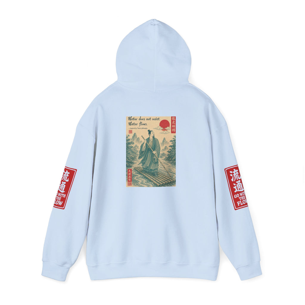Unisex Hoodie — Vintage Japanese Ukiyo-e Wave & Man Graphic Hooded Sweatshirt