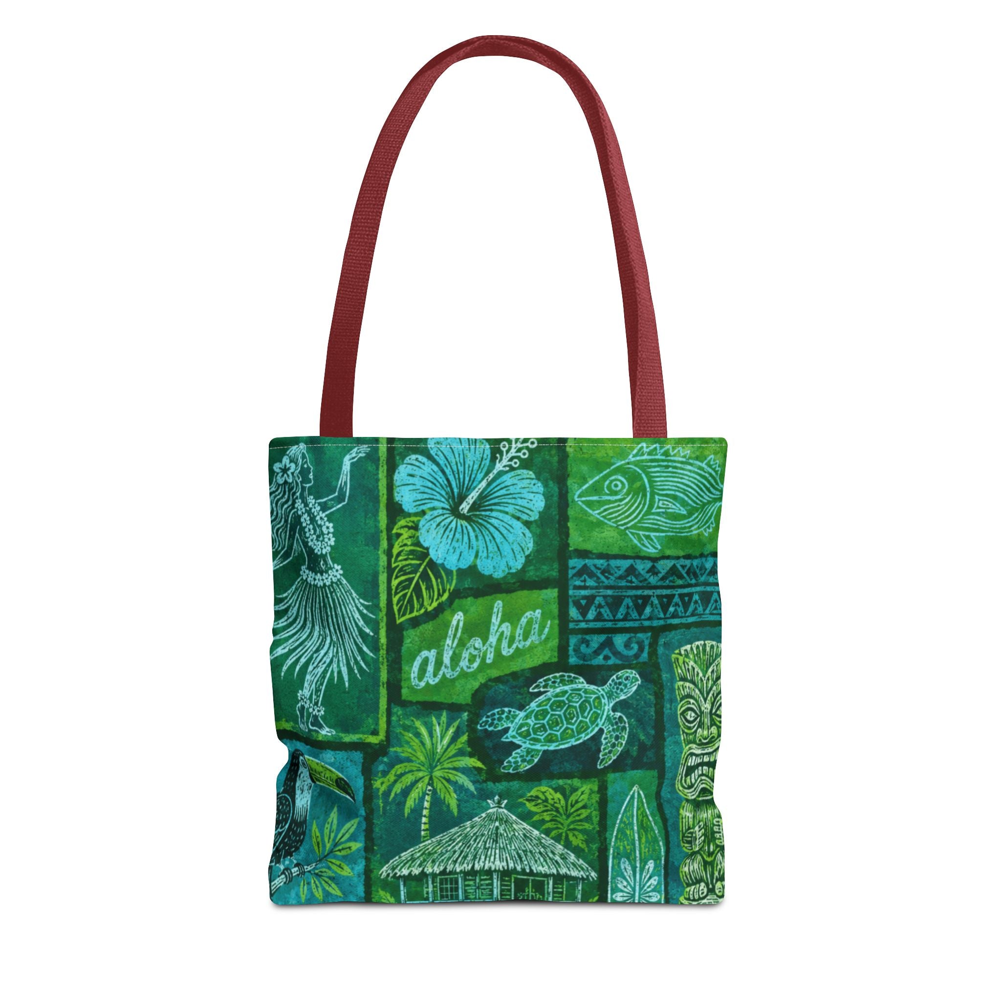 Tote Bag — Vintage Tropical Hawaiian Print