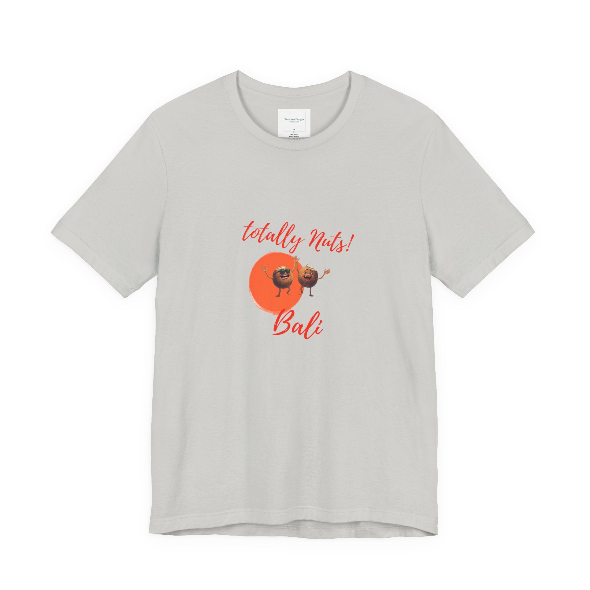 Unisex T-Shirt  'Totally Nuts! Bali' Tropical Coconut Graphic Tee