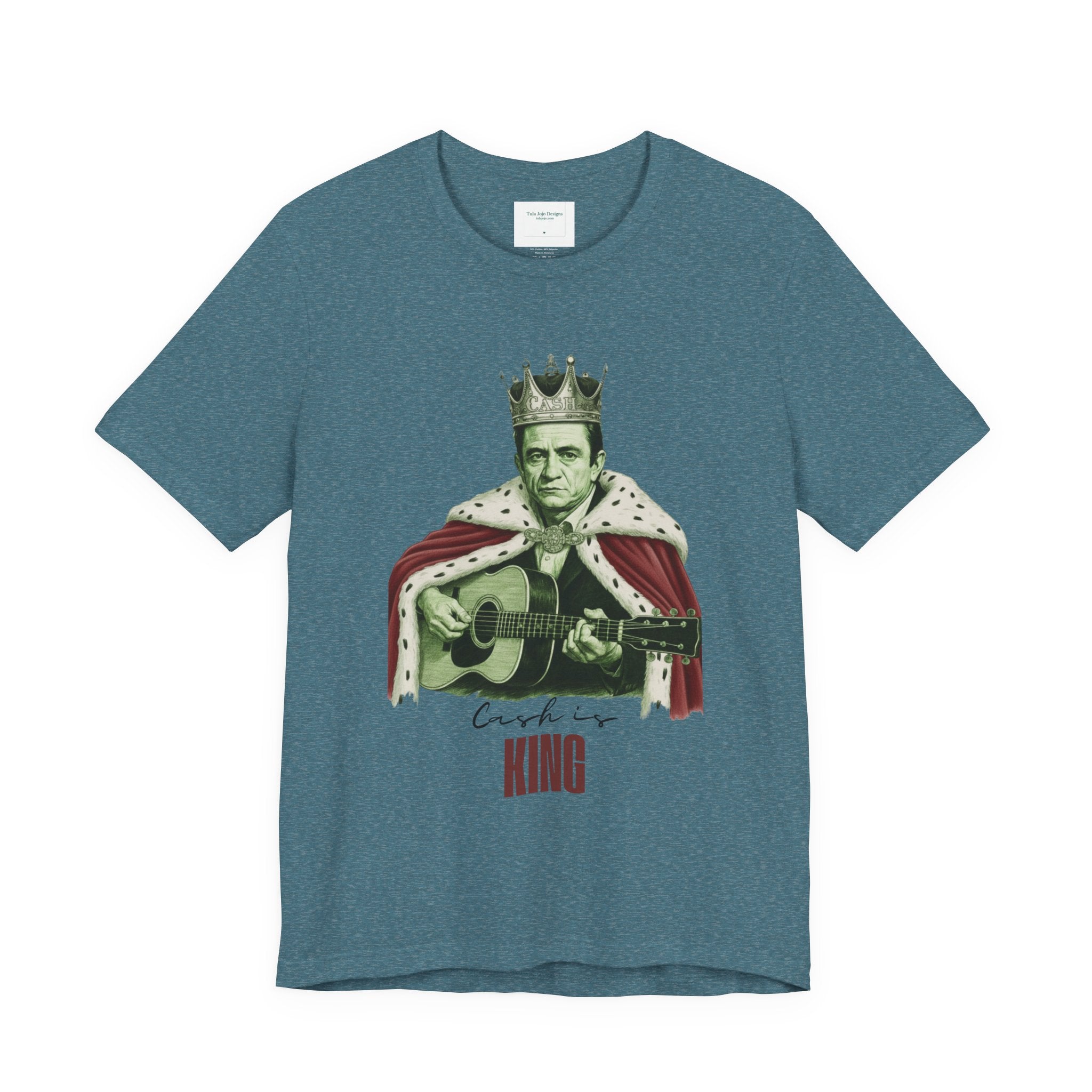 Unisex T Shirt Cash is King  — Vintage Guitar King Graphic Tee