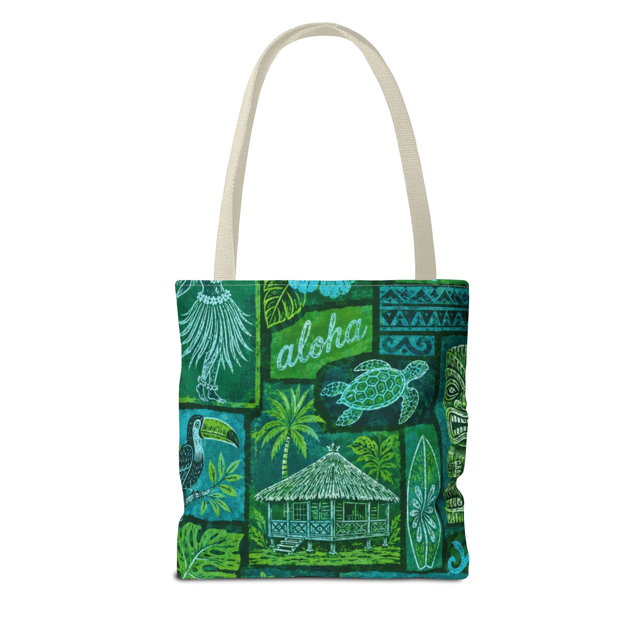 Tote Bag — Vintage Tropical Hawaiian Print