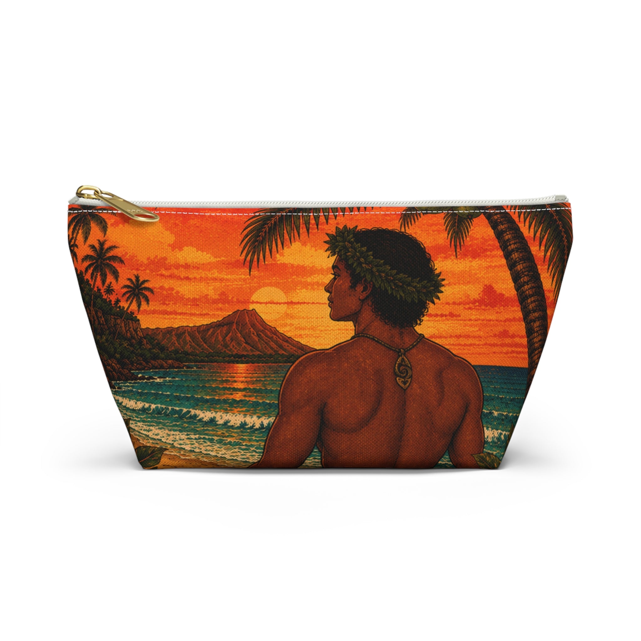 Travel Accessory Pouch — Tropical Hawaiian Print