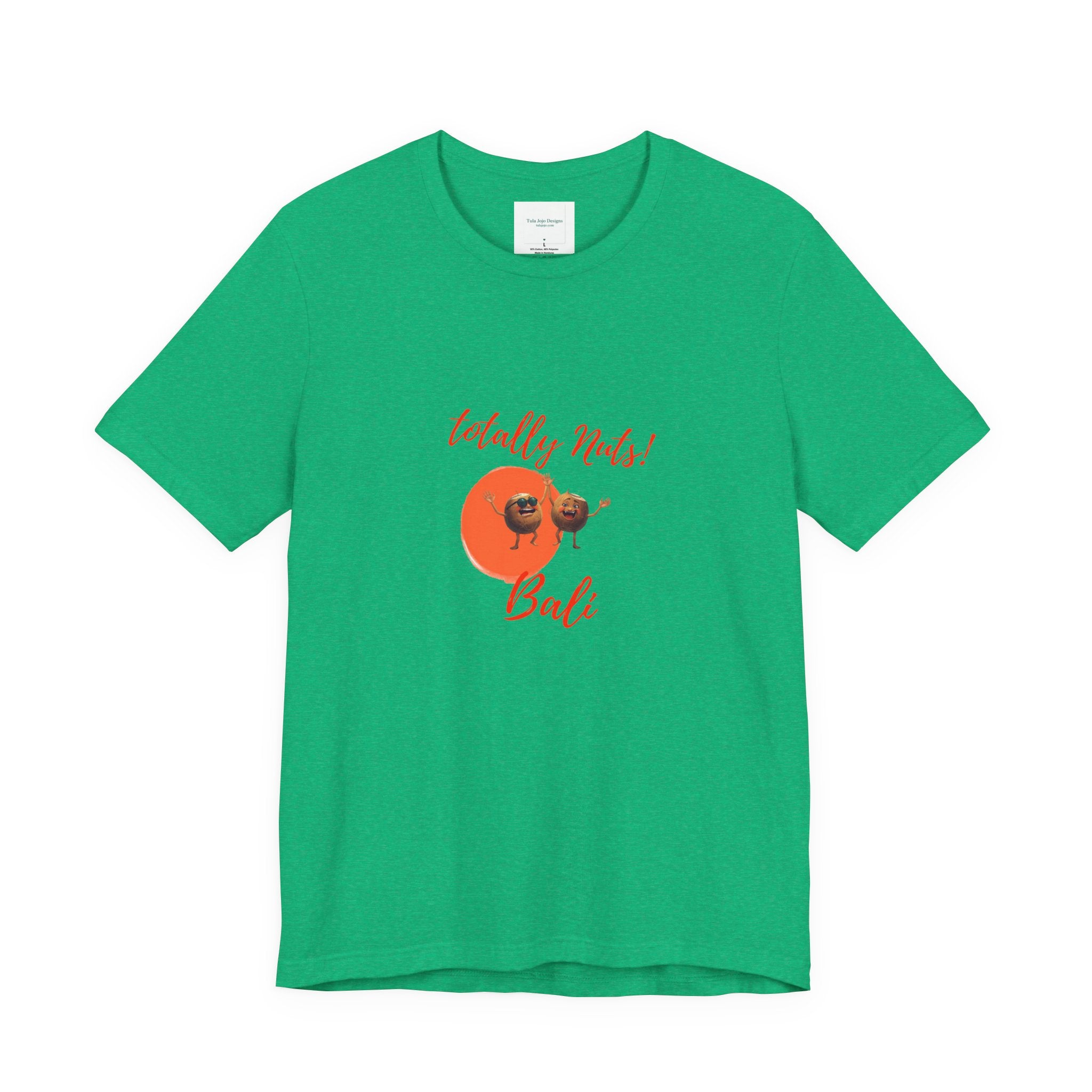 Unisex T-Shirt  'Totally Nuts! Bali' Tropical Coconut Graphic Tee