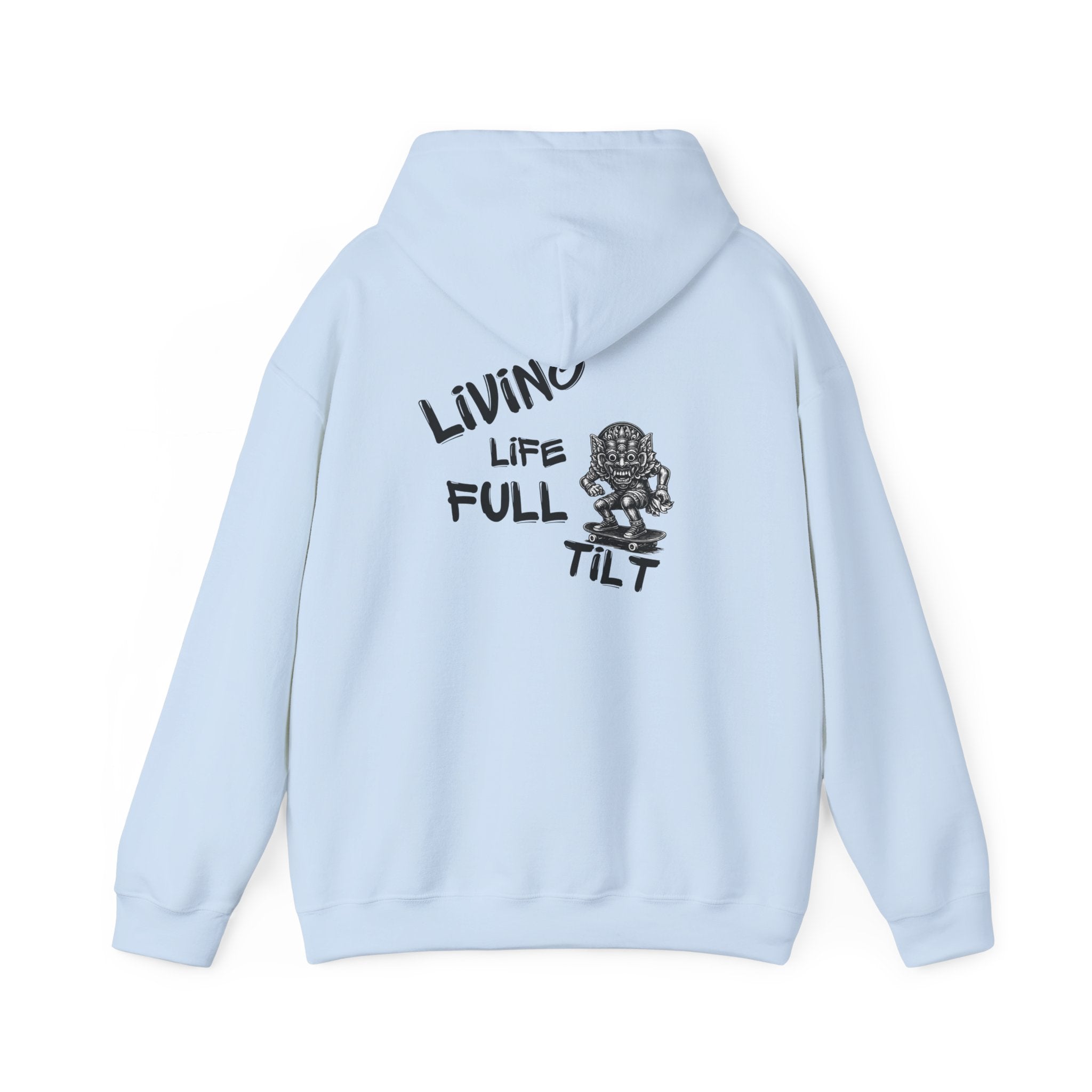 Unisex Hoodie - Living Life Full Tilt Skateboard Graphic Pullover