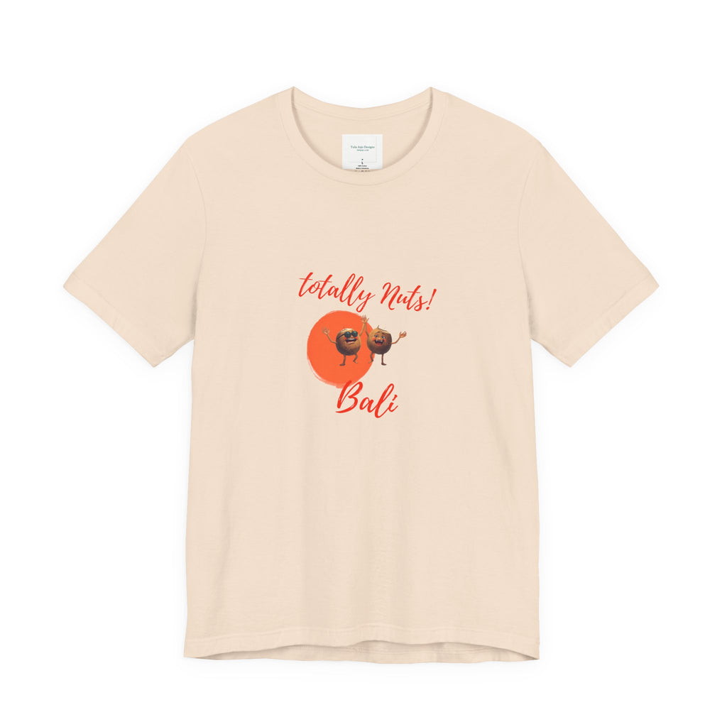 Unisex T-Shirt  'Totally Nuts! Bali' Tropical Coconut Graphic Tee