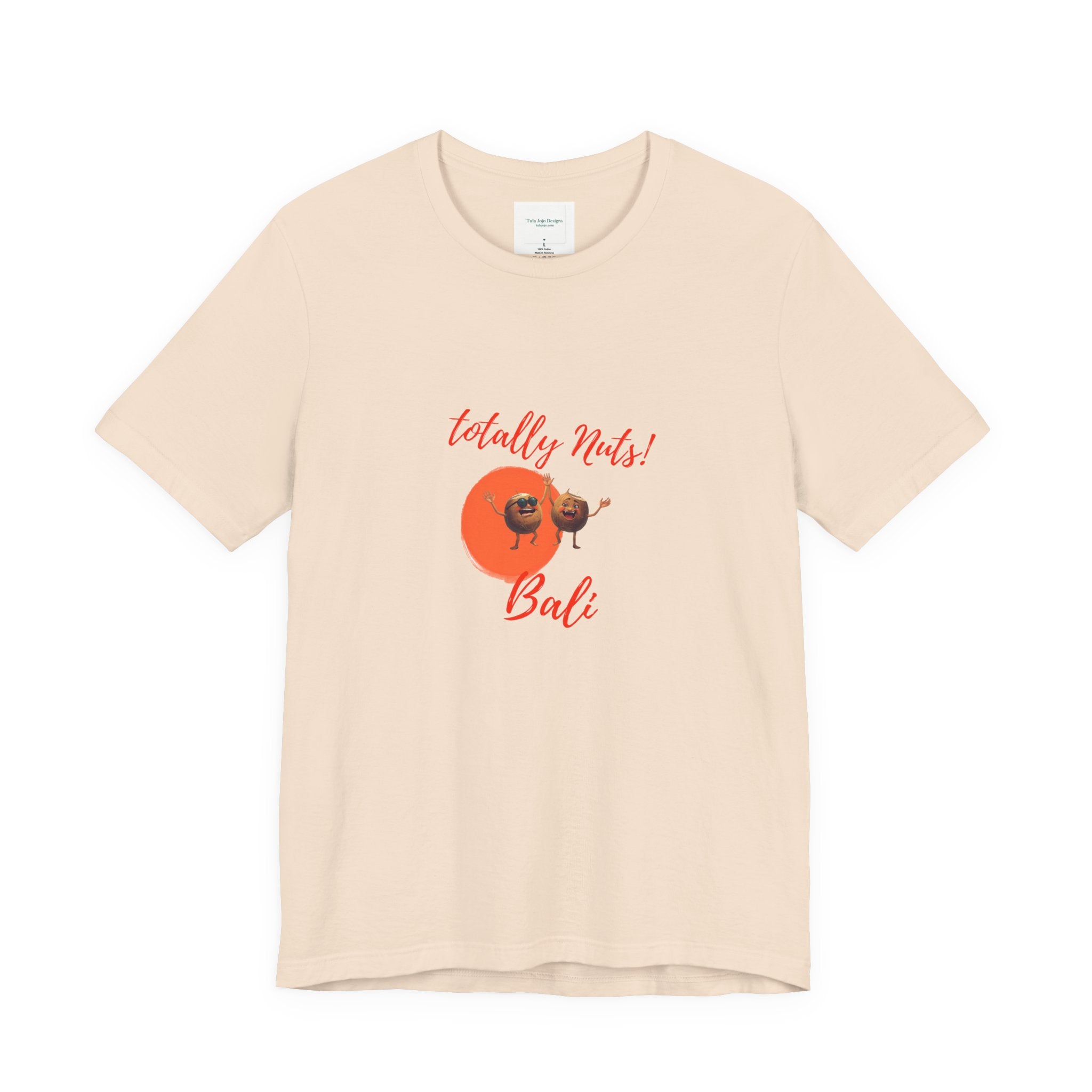Unisex T-Shirt  'Totally Nuts! Bali' Tropical Coconut Graphic Tee