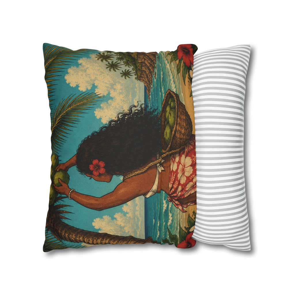 Cushion Cover - Tropical Hawaiian Couple