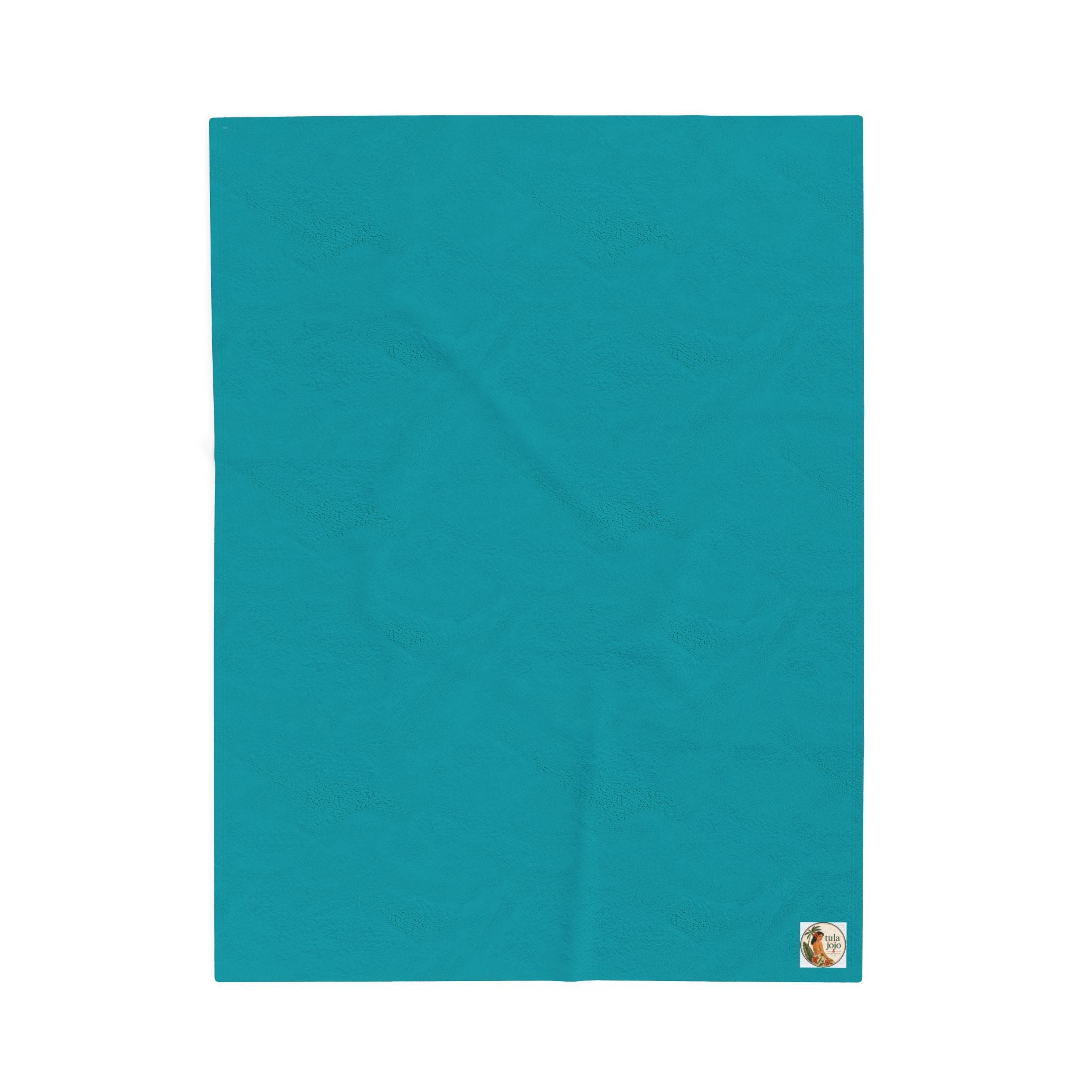 Velveteen Plush Turquoise Blanket