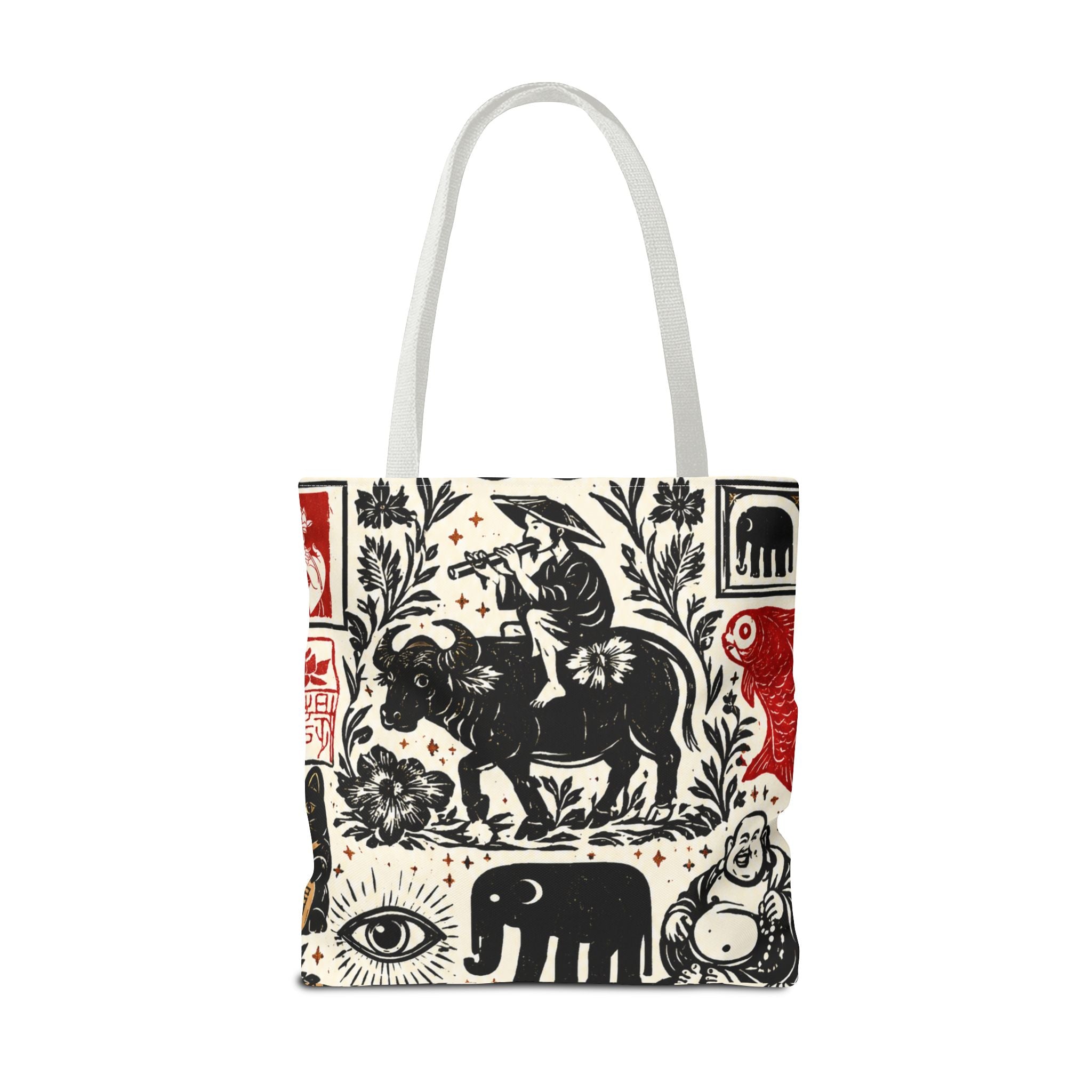 Tote Bag — Vintage Asian Stamp Art
