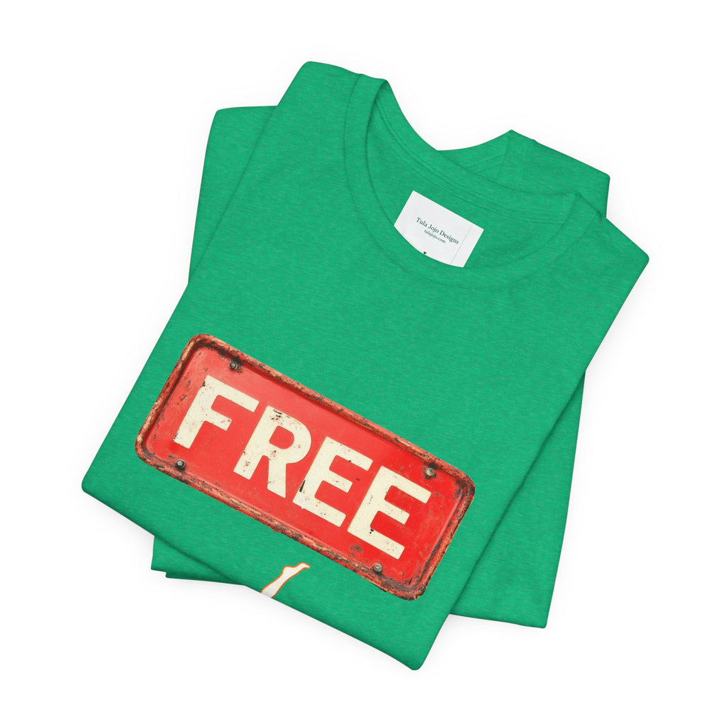 Unisex T‑Shirt Free Diving — Vintage Sign Graphic Tee