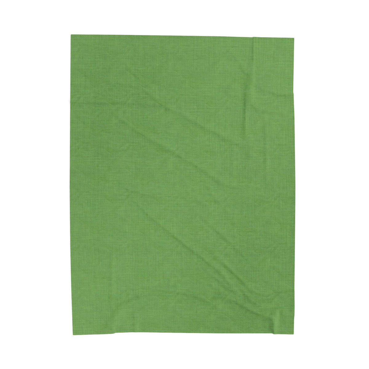 Velveteen Plush Blanket - Green Tropical