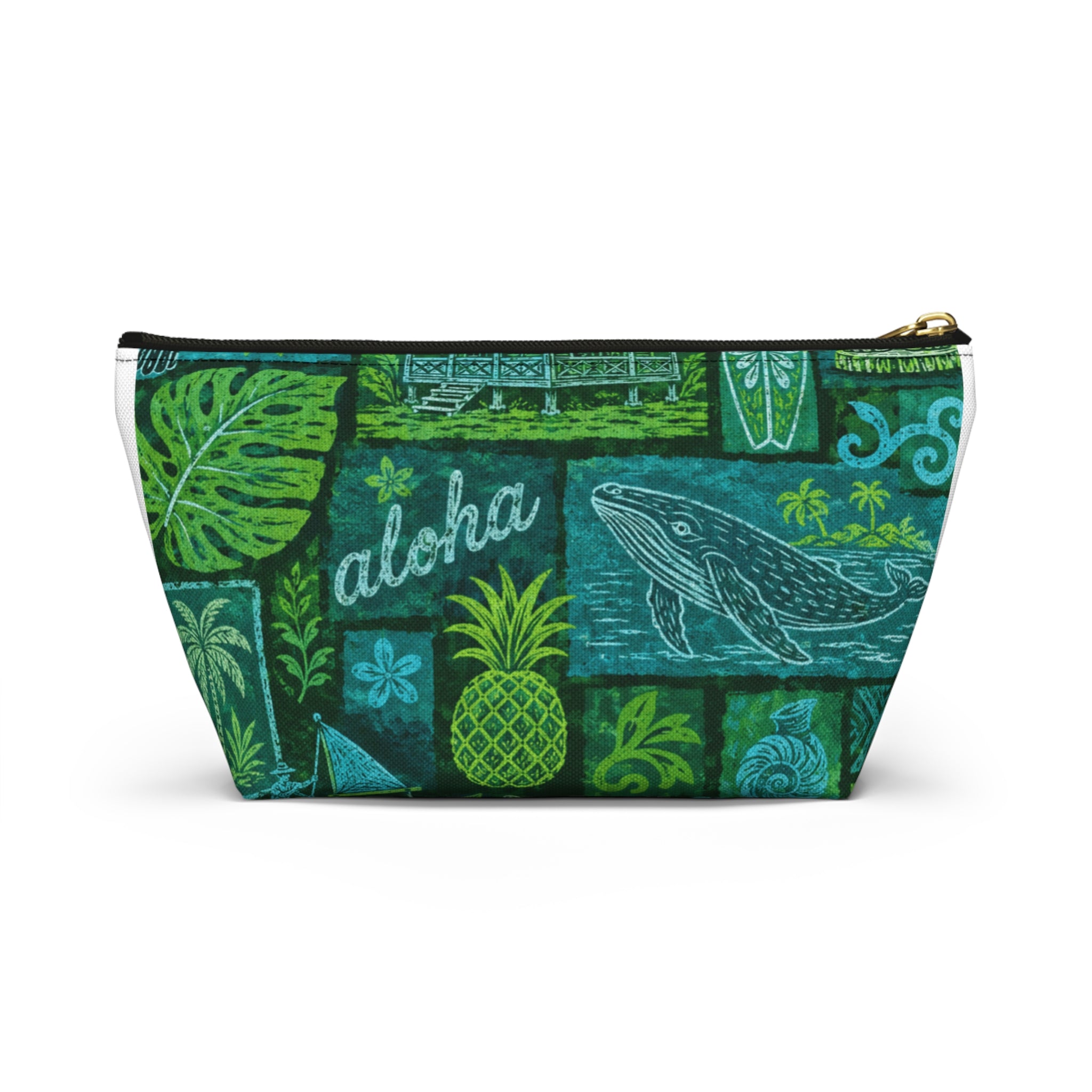 Travel Accessory Pouch — Tropical Hawaiian Print