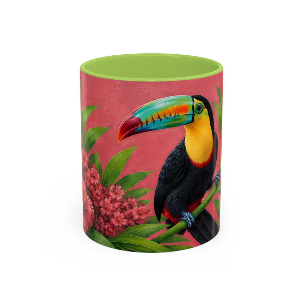 Coffee Mug   – Tropical Toucan in Dusky Bloom  Mug (11/15oz)
