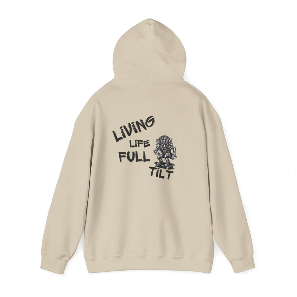 Unisex Hoodie - Living Life Full Tilt Skateboard Graphic Pullover