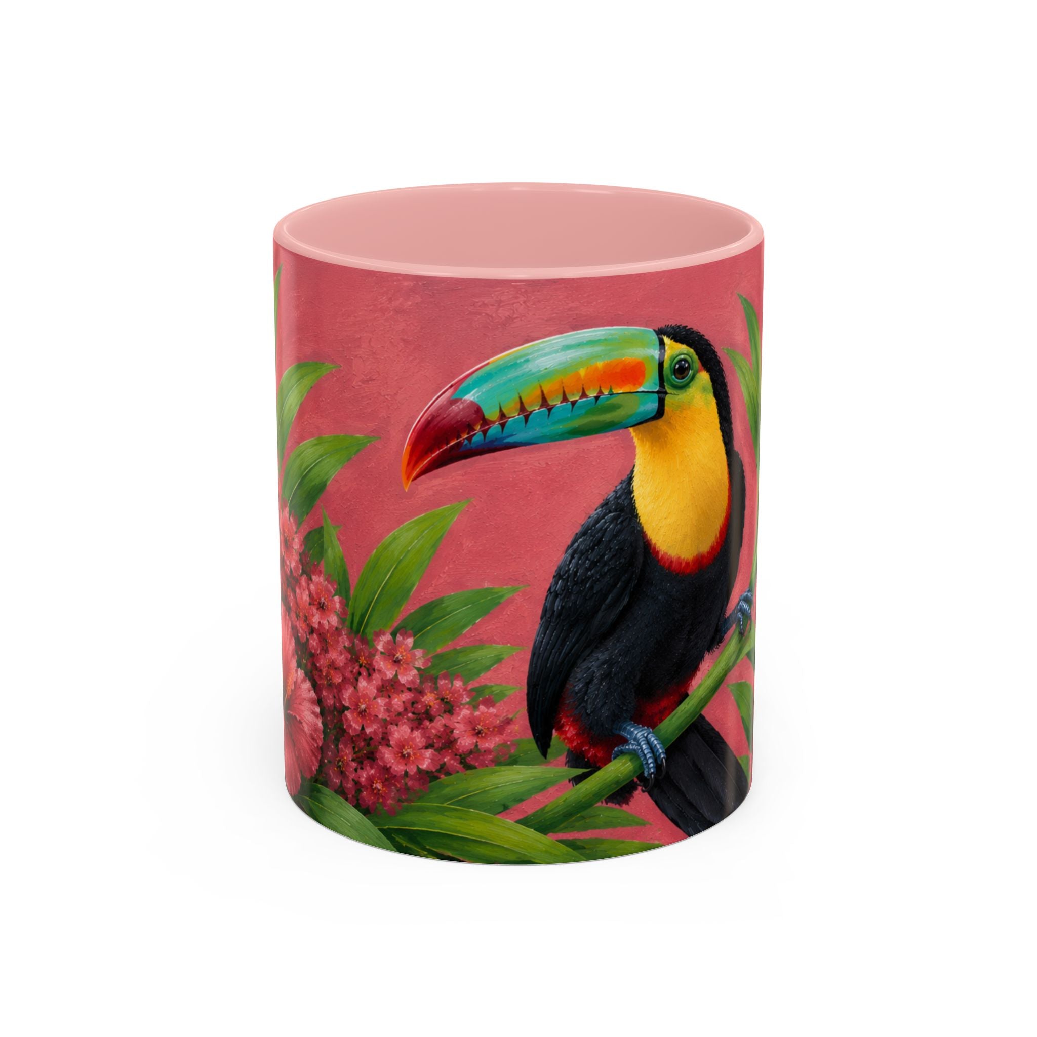 Coffee Mug   – Tropical Toucan in Dusky Bloom  Mug (11/15oz)