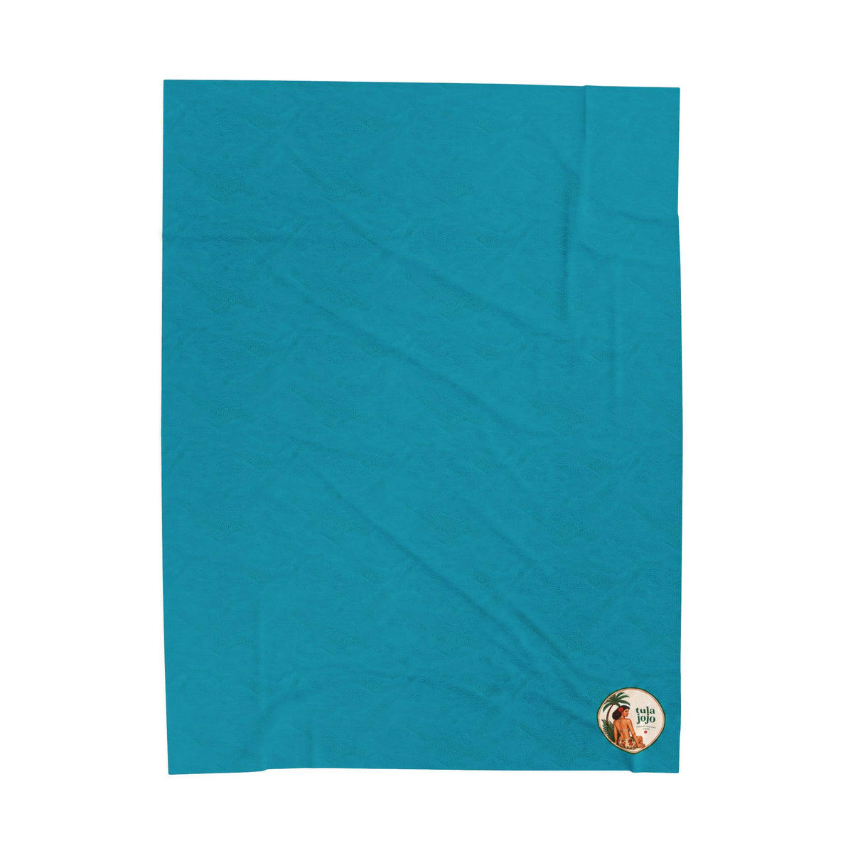 Velveteen Plush Turquoise Blanket
